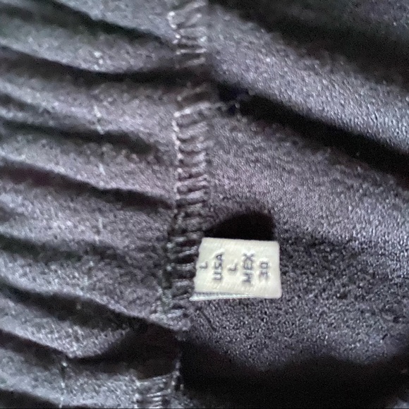 ◾️3/$25 Zara Black Drawstring Trouser With Silver Zipper Accents - Picture 4 of 6